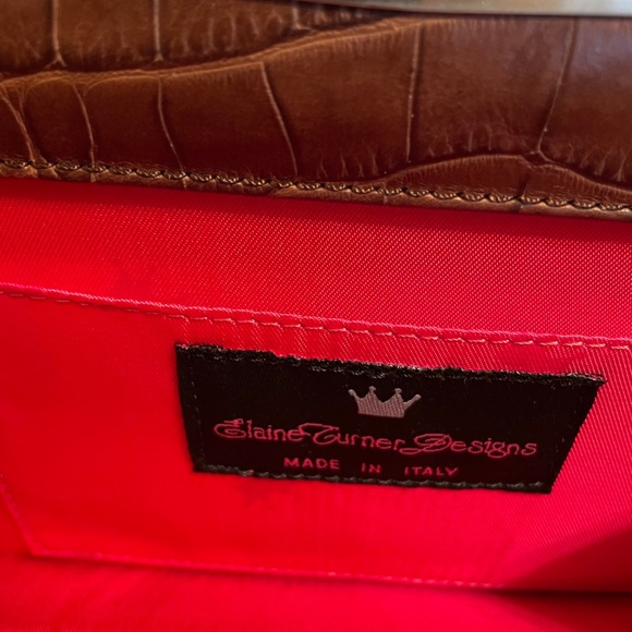 Elaine Turner brown leather handbag - Picture 5 of 11